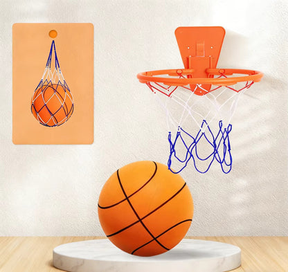 🏀Wandmontierter, selbstklebender, tragbarer Basketballkorb aus Kunststoff für den Innen- und Außenbereich mit Zubehör