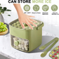 🧊Tragbarer Eisbereiter mit Deckel und Aufbewahrungsbox (48 Eiswürfel).