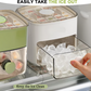 🧊Tragbarer Eisbereiter mit Deckel und Aufbewahrungsbox (48 Eiswürfel).