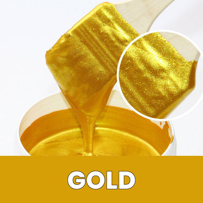 Glitzerndes Goldpigment