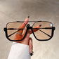 Leichte Sonnenbrille mit getönten Gläsern | Trendiger Stil