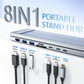 💻🔌 2-in-1 USB-C Dockingstation & Laptopständer – Mit 4K HDMI & Mehrfachanschlüssen