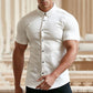 👔✨ Herrenhemden mit Knopfleiste, die nicht gebügelt werden müssen – knitterfrei, aus hochwertigster Baumwolle und mit klassischem Schnitt 👕