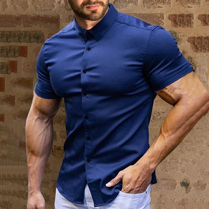 👔✨ Herrenhemden mit Knopfleiste, die nicht gebügelt werden müssen – knitterfrei, aus hochwertigster Baumwolle und mit klassischem Schnitt 👕