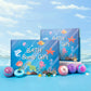 🛁 [12-teiliges Geschenkset mit Badekugeln für Kinder 💙] – 12 Tage lang jeden Tag eine neue Überraschung aus der Unterwasserwelt! 🐳 🎁