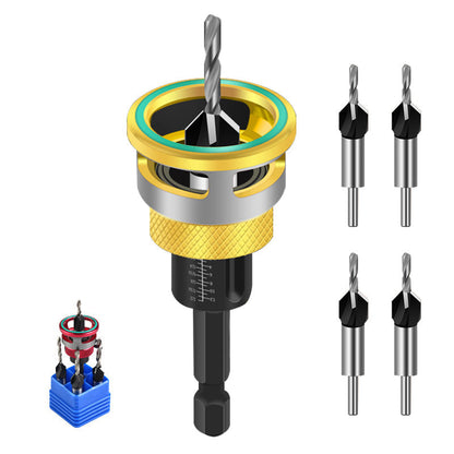 🔧 50 % RABATT! 🪚 4-teiliges Senkbohrer-Set mit Tiefenanschlag – Präzises Bohren, robust und perfekt für die Holzbearbeitung 🛠️