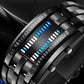 Coole Herrenuhr im Binary-Design, Edelstahl, LED-Armband, modische Sportuhr mit blauem Licht, vakuumbeschichtet, stilvolle Uhr
