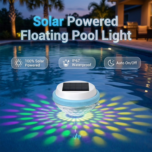 Solar-LED-Schwimmleuchte für den Pool