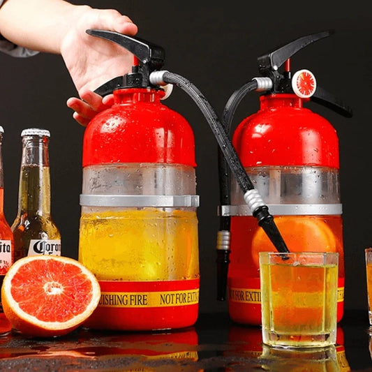 Beliebter Bierkübel im Feuerlöscher-Design – Handdruck-Zapfanlage – ideal für Public Viewing & Fussballpartys🍻⚽